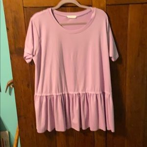 Entro Pink drop waist top